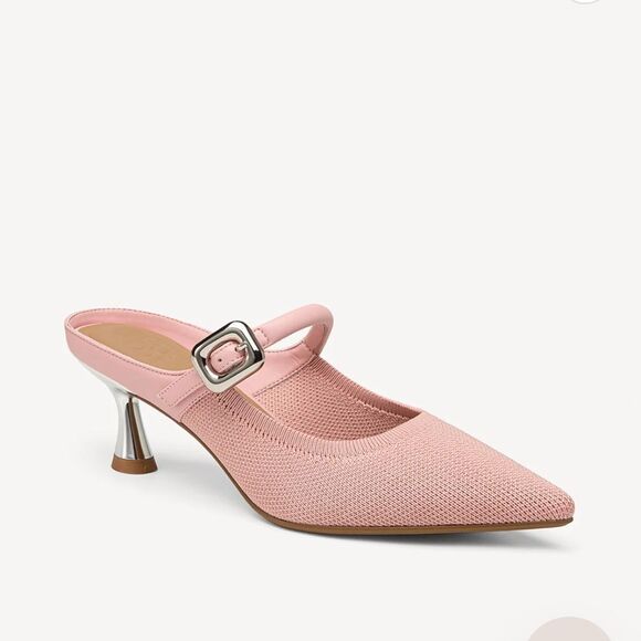 Gracelithe Pointed Toe Low Heeled Mules - Picture 4 of 9